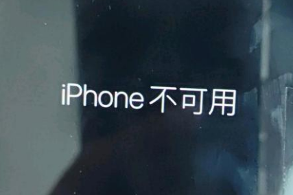 华坪苹果服务网点分享锁屏界面显示“iPhone 不可用”如何解决 