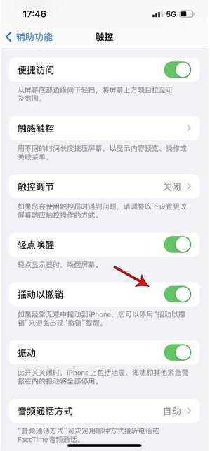 华坪苹果手机维修分享iPhone手机如何设置摇一摇删除文字 